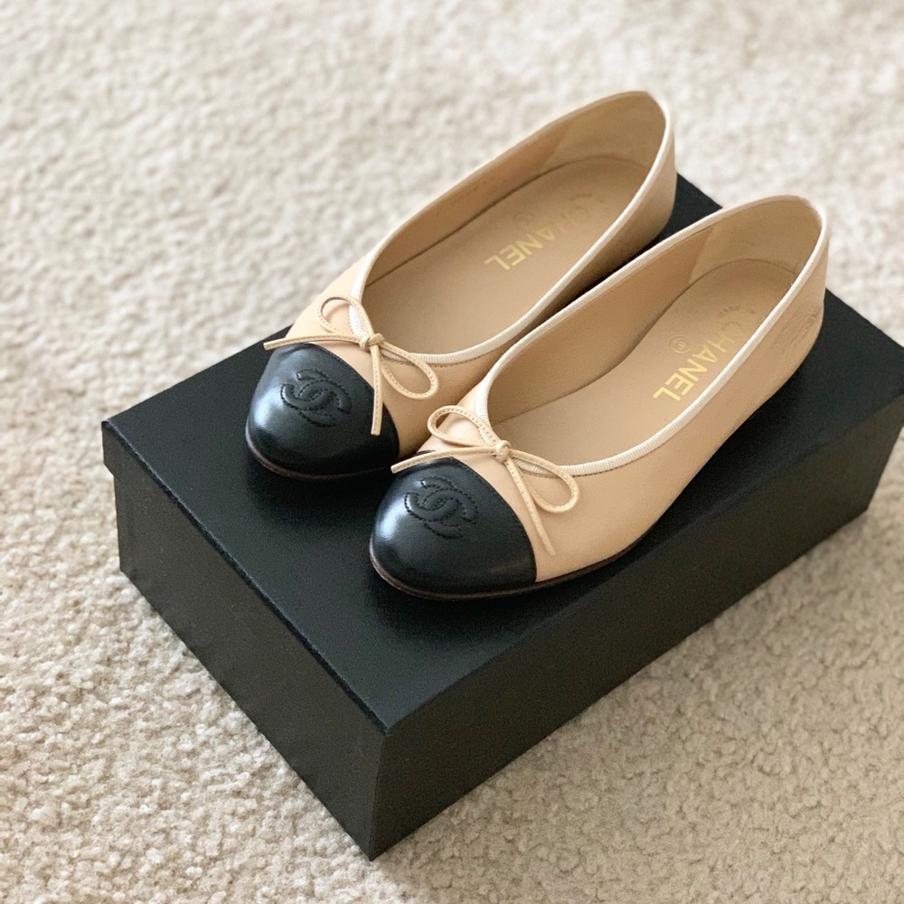 Chanel classic lambskin ballet flats